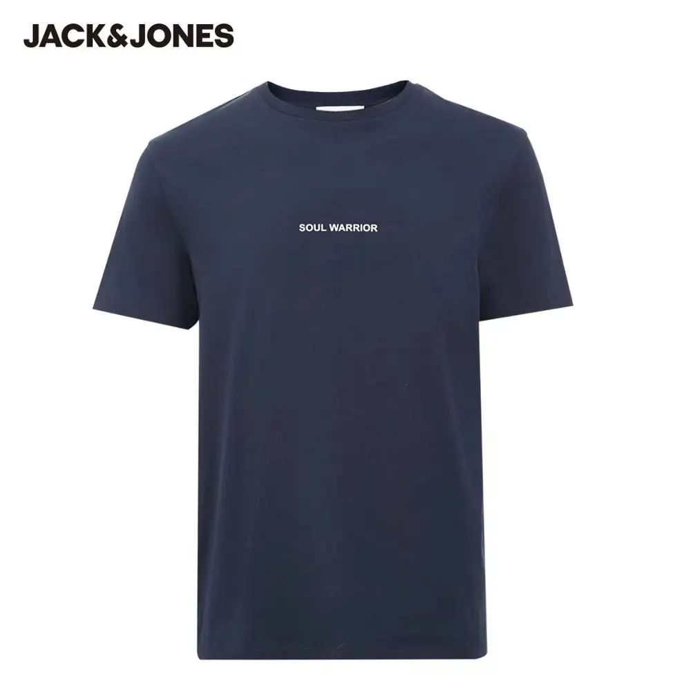 MLMR Мужская Базовая футболка из 100% хлопка с буквенным принтом JackJones новая