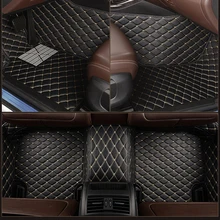 Skórzane niestandardowe 5 siedzenia dywaniki samochodowe dla bmw serii 3 E90 F30 E36 E36 kompaktowy kabriolet E93 E46 E92 Touring E91 f31 dywan tanie tanio FLASH MAT Sztuczna skóra CN (pochodzenie) Naturalne Włókno Luksusowe Surround Maty i dywany 1 8-2 5KG Protecting car floor