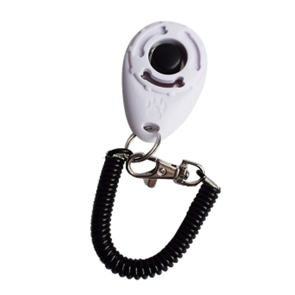 Dog Supplies Dog Pet Click Clicker Training Trainer Toy Aid Guide Wrist Band Accessories Set Dog Trainings Tools