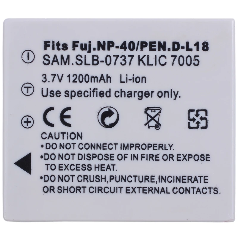 

Hot 3C-D-LI8 DLI8 LI8 1200mAh Battery for Pentax Optio S S4i S5i S6 S7 SV X A10 A20 T10 T20 W10 W20 PM185