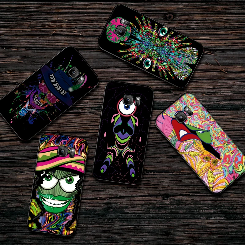 Psychedelic Art Peace чехол для samsung S6 S7 EDGE S8 S9 PLUS Мягкий силиконовый S10 NOTE 8 9 M10 M20 M30 Coque Funda |