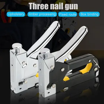 

Multi-tool Nail Staple Tool Furniture Stapler for Wood Upholstery Framing Rivet CLH@8