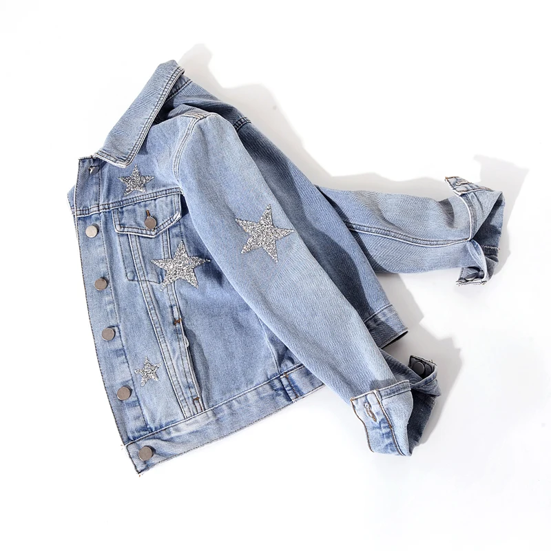 Short Bomber Jeans Jacket Coat Female 