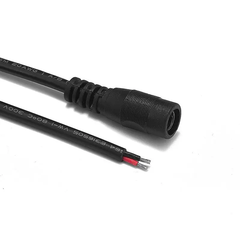 200 шт. 22AWG Женский DC кабель 5 5*2 1 мм разъем адаптера питания удлинитель провода Jack