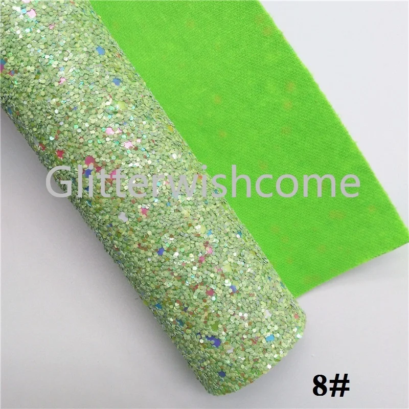 Glitterwishcome 21X29 см A4 Размер блестящая ткань кожа, плотная блестящая кожа, искусственная кожа ткань винил для бантов, GM533A