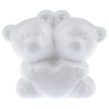 

1pcs Modelling Polystyrene Foam Bear White Craft Balls For DIY Christmas Party Decoration Supplies Gifts