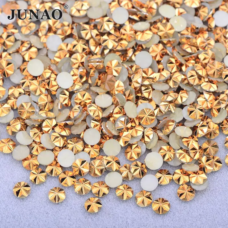 Vibrant Blossom Resin Nail Rhinestones - 500pcs 5mm Jelly AB Crystal Flatback Embellishments