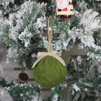 

New Year Christmas ornaments Decoration Ball Christmas knitted ball Hanging Ball Party Decoration