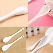 Новинка 30 шт керамическая ложка фарфоровая ложка для яйца кофейная ложка Универсальная