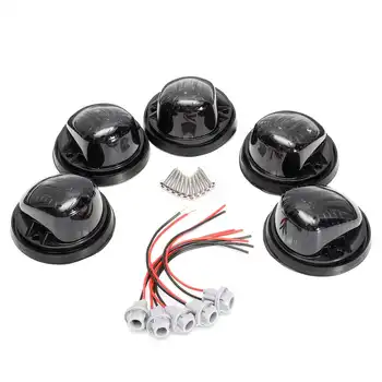 

5pcs Car Roof Marker Running Light Shell Cover W/Lamp Base SUV Truck Pick-up 4x4 For Chevrolet GMC C/K Series 1973-1987