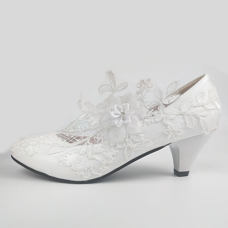 Zapatos de tacón alto para mujer, mocasines blancos, calzado de boda, para novia