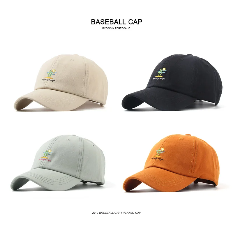 

Summer Women Men Embroidery Snapback Cap Hip Hop Adjustable Baseball Caps Curved Strapback Caps Outdoor Sunshade Peaked Hat