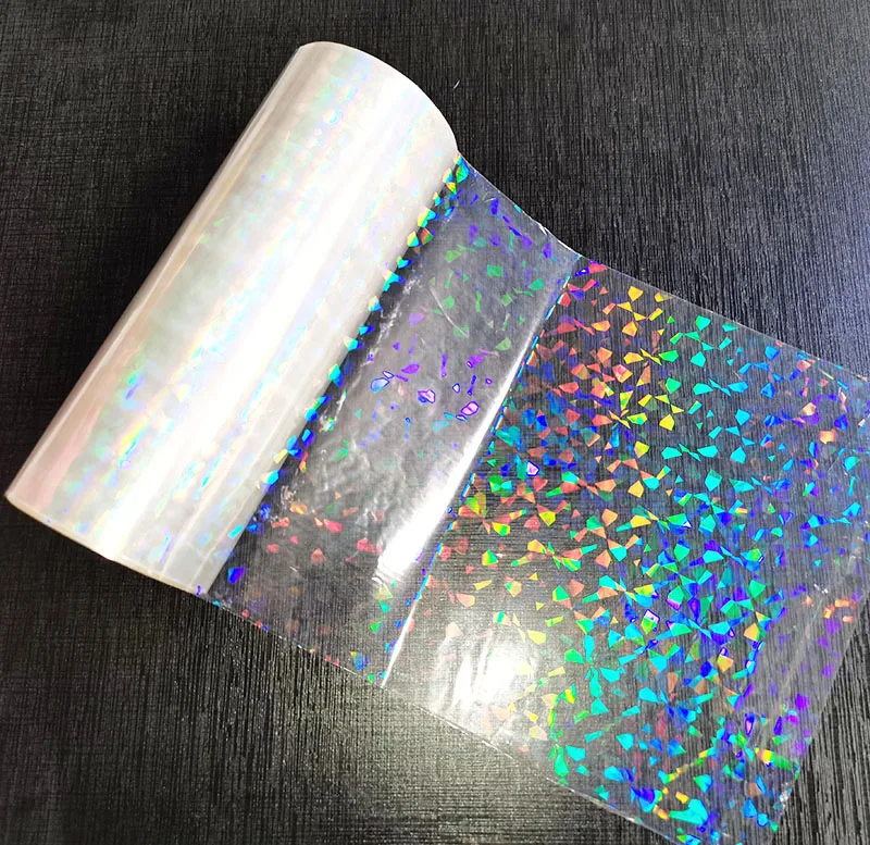 Silver Shattered Glass Holographic Foil Fusing Rolls, DIY Hologram Foil  Paper