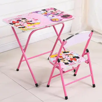 

Children's Desks, Households, Children's Study Desks And Chairs, Folding And Lifting Desks And Chairs, Cartoon Design,