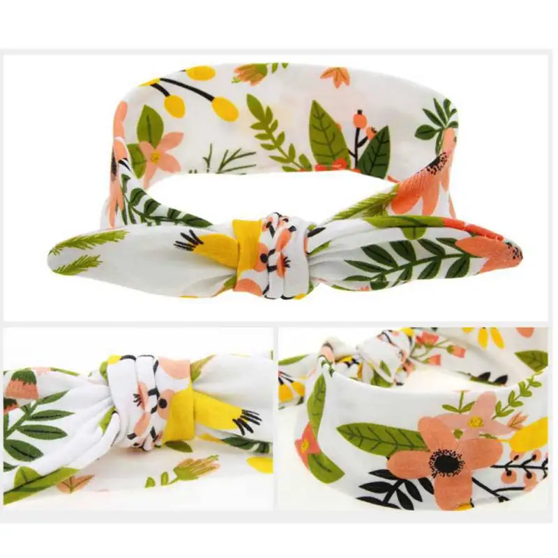 Saleborn Baby Boys Girls Swaddle Printed Floral Pattern Soft Hospital Headwrap Sets Headband+Blanket 2pcs Sets