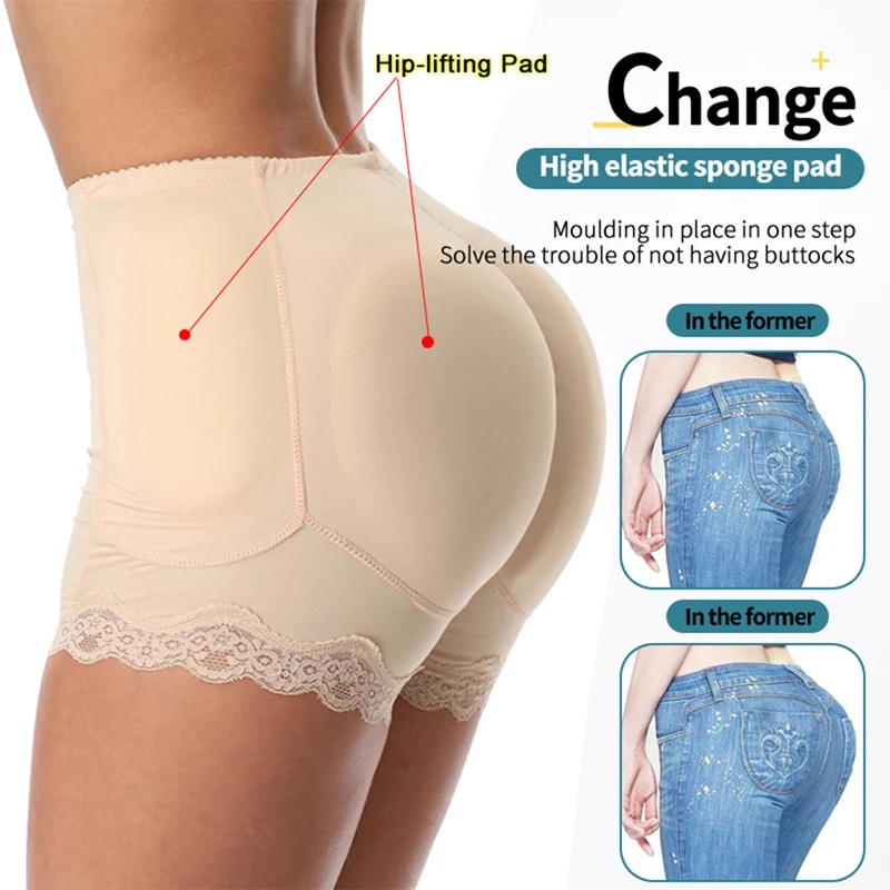 shapewear underwear Women Shapers Padded Butt Lifter Panty Butt Hip Enhancer Fake Hip Shapewear Underwear Briefs Push Up Panties Plus Size S-6XL spanx shorts