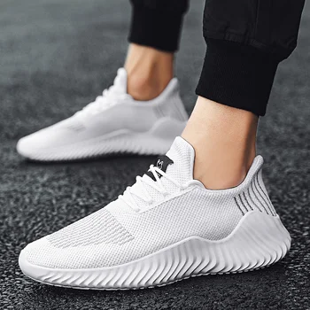 

Lightweight Men Sneakers Comfortable Casual Shoes Breathable Mesh Tennis Shoes Fitness Sports Running Shoes for Men Big Size 47