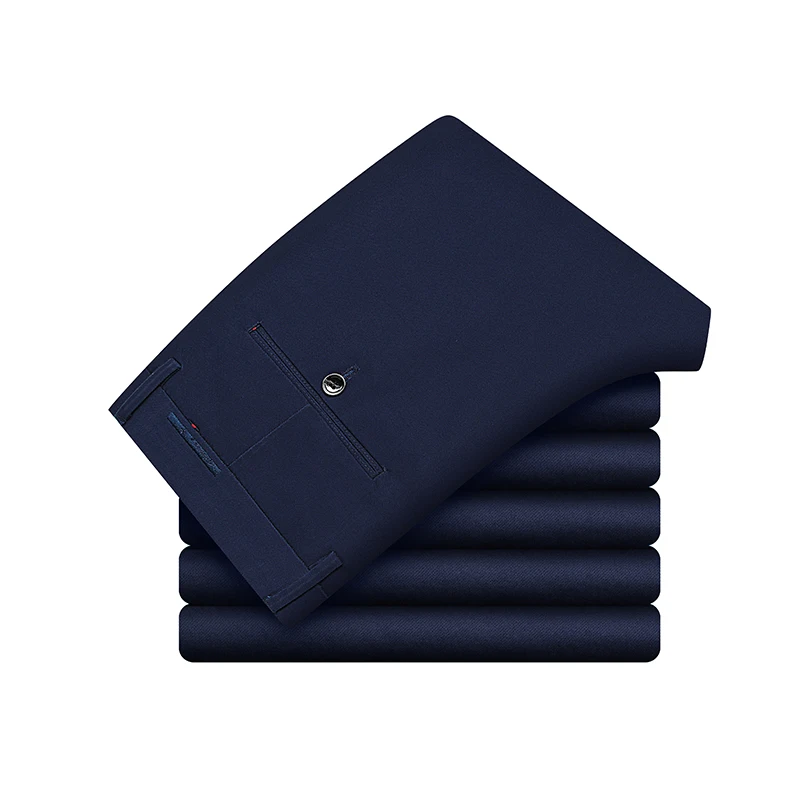 Vomint бренд плюс размер 44 46 плюс бархатные повседневные брюки карман BadgeCY9109 эластичные брюки обтягивающие узкие мужские высокие - Цвет: blue