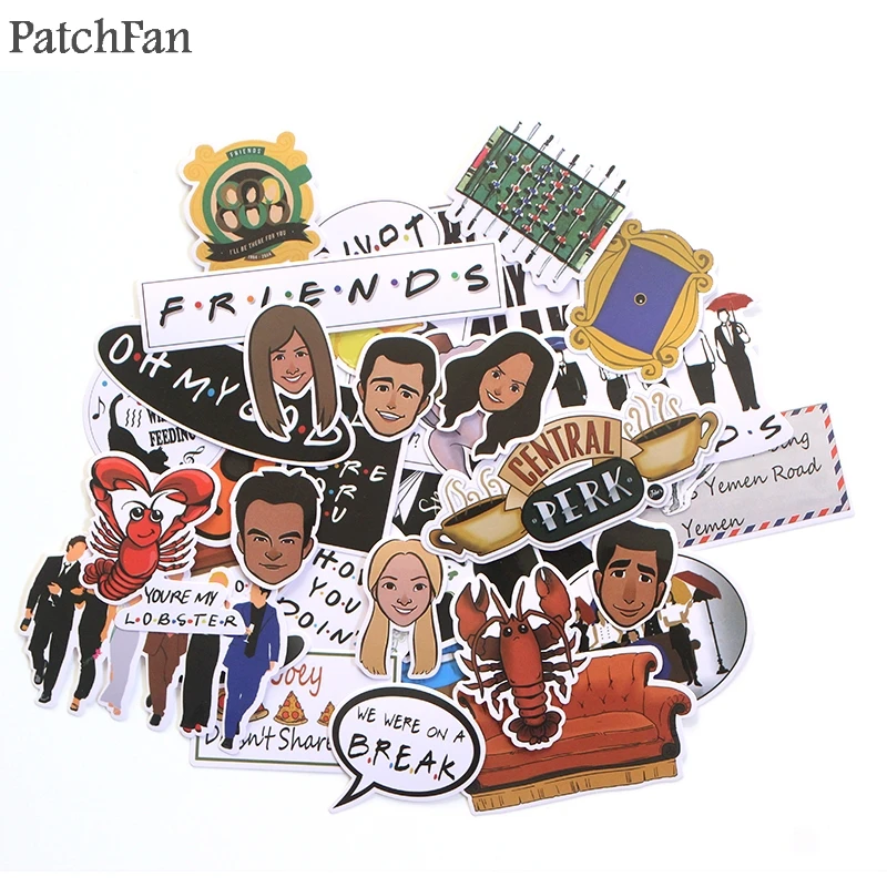Patchfan 33 шт с надписью ТВ шоу friends (Забавная детская игрушка Стикеры набор сделай