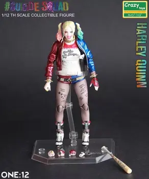 

Crazy Toys 1:12 Suicide Squad Harley Quinn & Joker Articulated Action Figure Collectible Toy 7inch 16cm