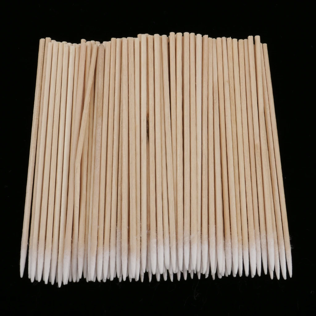 100Pcs 7cm Microblading Super Fine Micro Brushes Cotton Swabs Lint Free Tattoo Permanent Makeup Cotton Buds Supplies