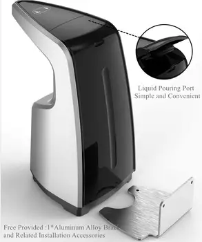 

SADALAK Automatic Soap Dispenser Touchless Automatic Hand Sanitizer Dispenser Countertop/Wall Mounted 450 ML Soap Dispenser for