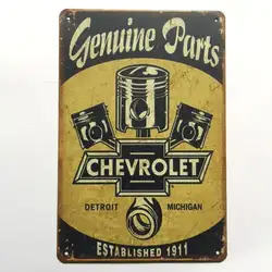 Chevrolet Автомобильная табличка винтажный металлический постер Pin Up Girl жестяная вывеска Настенный декор кафе бар Паб Клуб человек пещера
