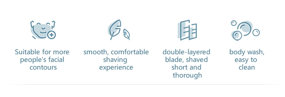 Оригинальная электрическая бритва Xiaomi Mijia, триммер для бороды, 3 головки, гибкий, сухой, моющийся, с двойным лезвием, режим Turbo, удобный, чистый