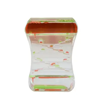 

Color Sand Hourglasses Floating Oil Liquid for Sensory Acrylic Desk Ornament