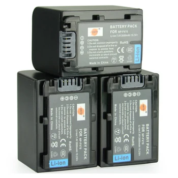 

3pcs 2600mAh 7.4V NP-FV70 DSTE Battery for Sony DCR-SX43E SR68 HDR-PJ820E CX610E PJ790E PJ510E CX510E CX900E PJ350E TD30