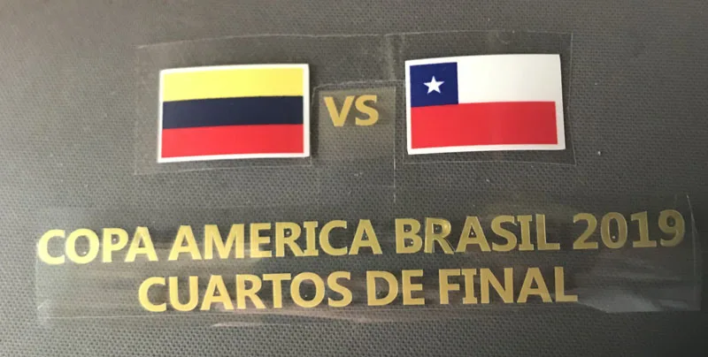 COPA Америка BRASIL Final MATCH Подробная информация патч матч Дата Бразилия Аргентина Перу Uruguay Chile Colom-bia Match Подробная информация патч - Цвет: chile vs colom-b-ia