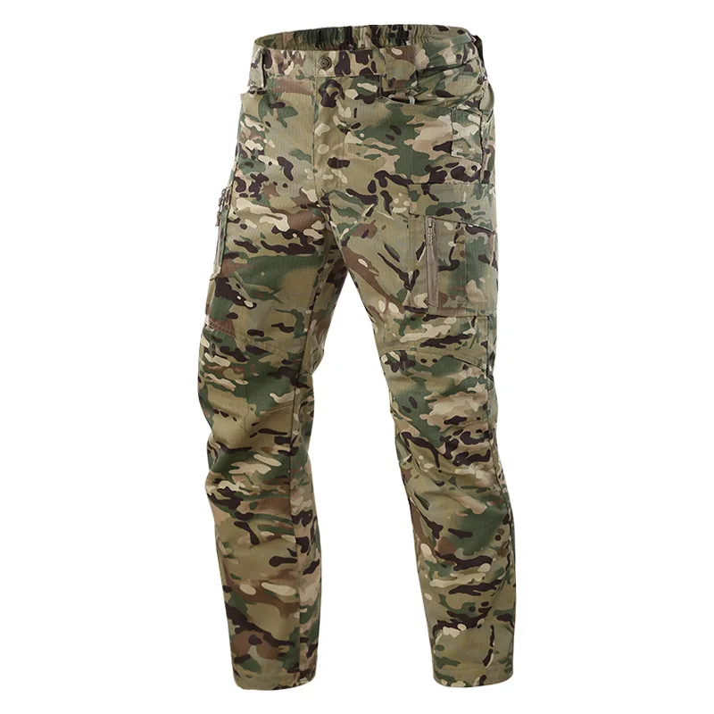 

Men's Military Tactical Pants IX9 Camouflage Assault Waterproof Wear Resistant Pant Multi-pocket SWAT Combat Army Long Trousers