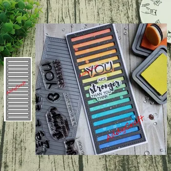 

Metal Cutting Dies Long blinds Scrapbooking Stencil Craft Cut Die For DIY Card Crafts Handmade