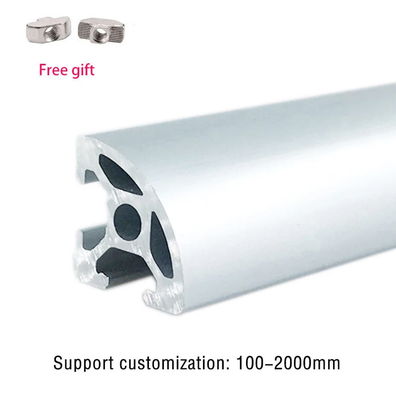 2pc 2020R Aluminum Profile TSlot Linear Rail European Standard