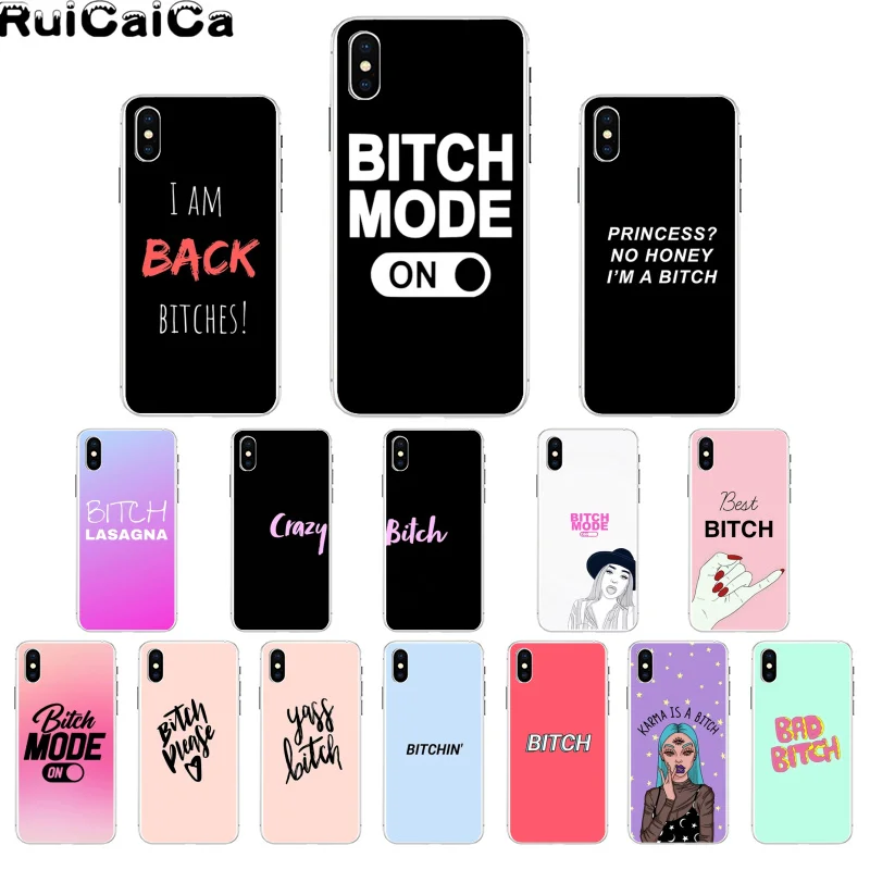 

RuiCaiCa I'M NOT ALWAYS A BITCH TPU Soft Phone Cover for Apple iPhone 8 7 6 6S Plus X XS MAX 5 5S SE XR 11 11pro