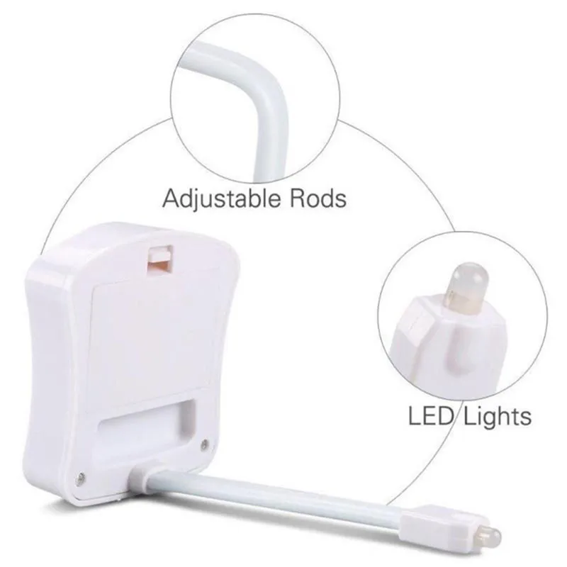 Умный ночник для туалета RV светодиодный индикатор движения тела активированная вкл/выкл лампа с сенсором для сидения 8 цветов PIR Туалет ночник лампа для дома