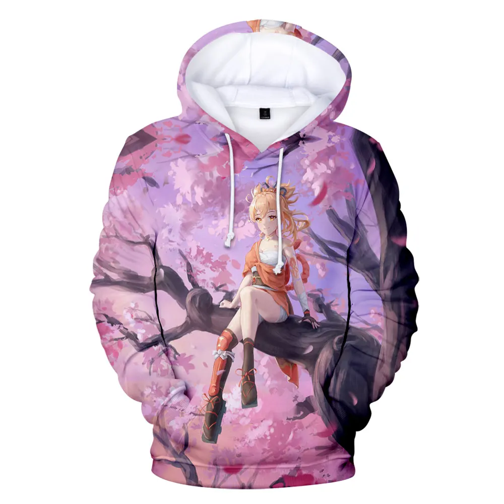 

Genshin Impact Yoimiya 3D Trendy Print Hoodie Comfortable Hip Hop Hoody Casual All-match Harajuku Unisex Hoodie tops