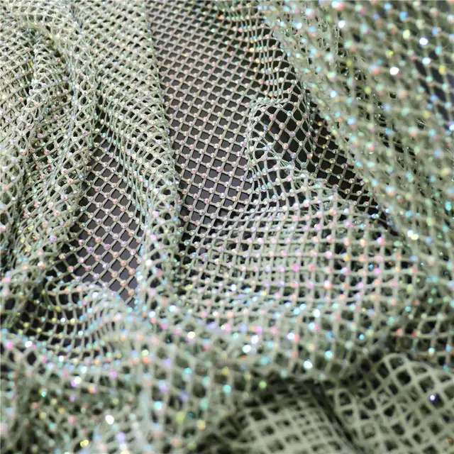 Nigerian Lace Fabric 2021 High Quality Lace With Stone fabric High-quality green cloth of stones DYS223 color as picture