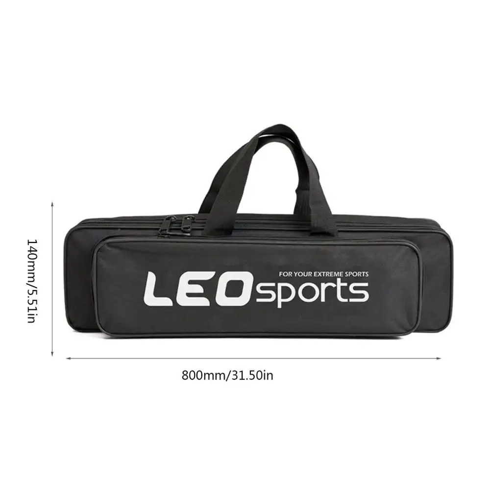 80cm Portable Mini Fishing Bag Leisure Bag Single Layer Oxford Cloth Fishing Tackle Bag Wire Fishing Gear Bag Black - Цвет: 80cm