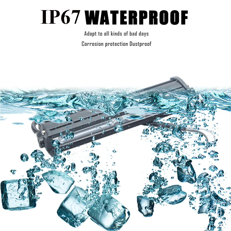 Прямой тонкий светодиодный светильник бар Однорядный 7 &quot13&quot 19 &quot60 Вт 120 180