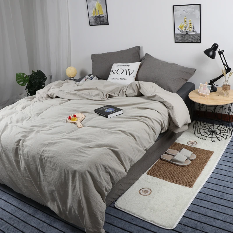 

Summer bed wash cotton bedding four-piece bed sheets cotton super soft cotton