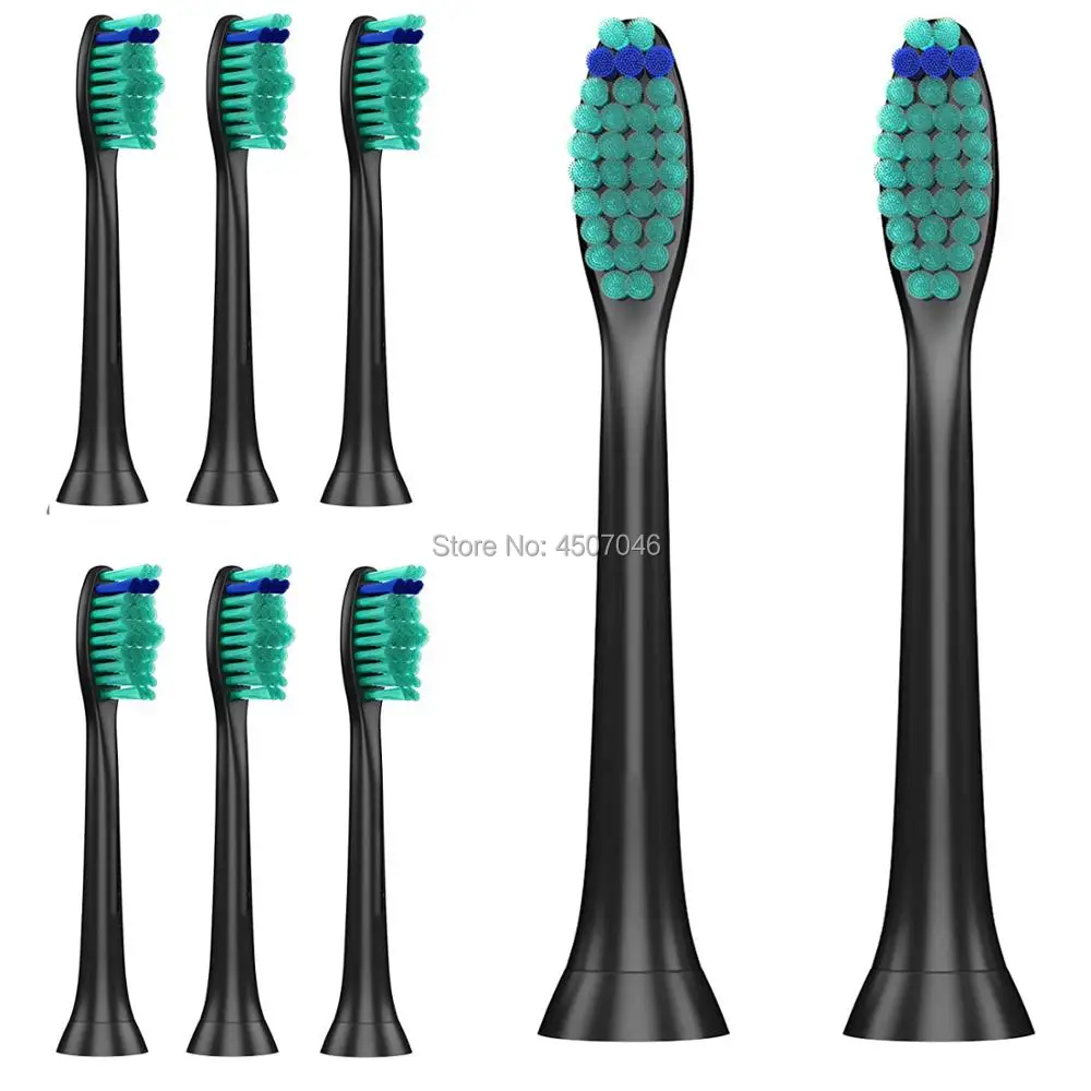 4 шт Черный Зубная щётка головки для P h Sonicare ProResults HX6013 HX6014 HX6530 HX6930 HX6950 HX6730 HX3110 HX6721