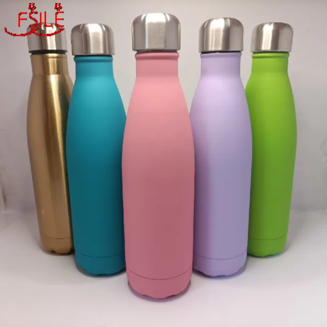500ML Double Wall 304 Stainless Steel Thermal Flask Fashion Vacuum Thermos Outdoor Portable Sport Thermal Drink