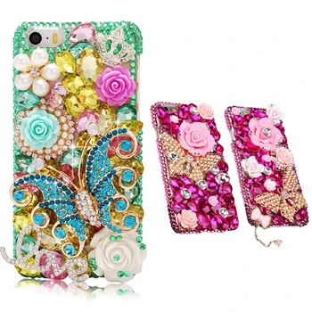 

Butterfly Crystal Woman Handmade Rhinestone Diamond Gift Phone Cover Case For Google Pixel 3 4 2 3A Google Pixel 2 3A 3 4 XL