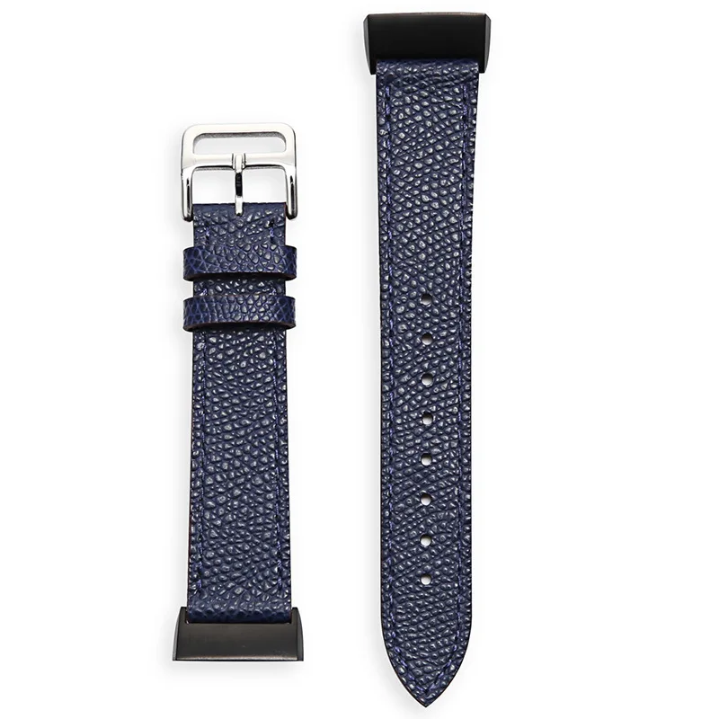 Blue COMLYO ремешок для Fitbit Charge 2 ремешок сменный ремешок для часов из натуральной кожи браслет для Fitbit Charge 3 умный Браслет - Цвет: Blue