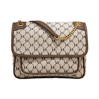 

2020 Latest Retro Large Capacity Ladies Shoulder Bag Pvc Famous Designer Brand Print Messenger Bag for Women