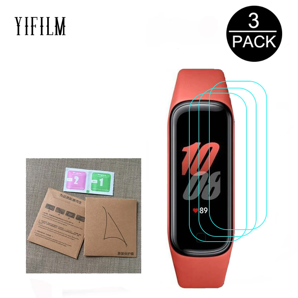 Funda protectora transparente para Samsung Galaxy Fit 2 Fit2 SM-R220, 3 unidades, TPU suave, HD