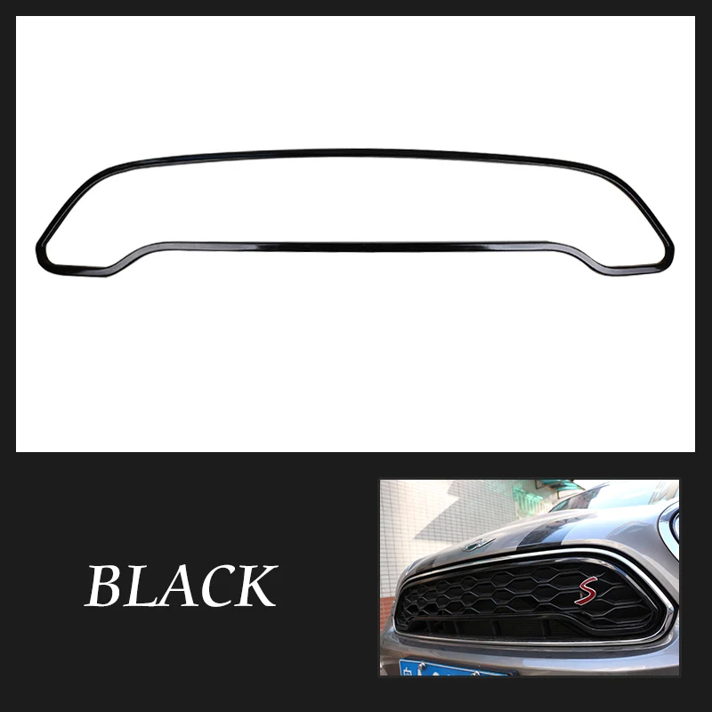 Юнион Джек средняя чистая декоративная рамка яркие клейкие полоски для высокой модель профиля Мини Купер земляк F60 автомобильные аксессуары - Название цвета: Black