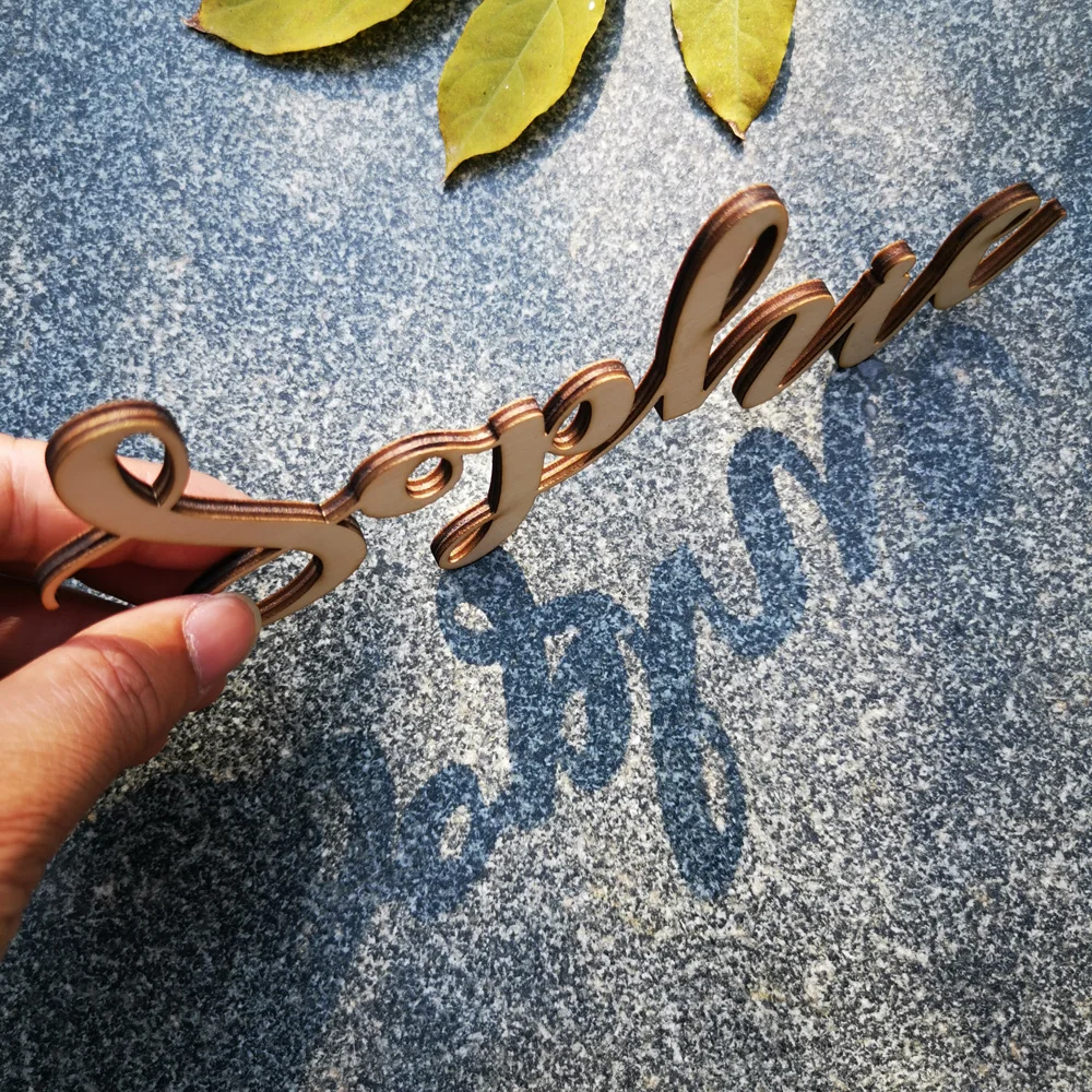 Custom Baby Shower Wooden Name Signs,Personalized Children Name Wall Decor Color Wooden Letters, Wall Wooden Names sign (3)