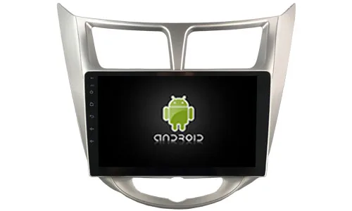 Автомобильный мультимедийный плеер 9 дюймов ips экран монитор gps магнитофон Bluetooth Android 9,0 для HYUNDAI акцент Верна Solaris 2011